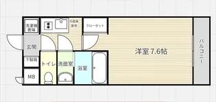 ジュネーゼロイヤルレジデンス梅田東【6階】の間取り