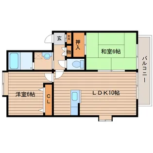 クレール将監【1階】の間取り