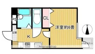 元浜グリーンホームズ【2階】の間取り