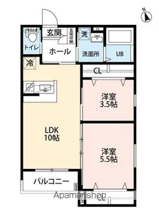 robot home 箱崎宮前II【1階】の間取り