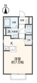 メゾンドゥ長瀬II【1階】の間取り