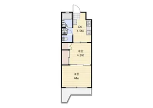 久里ハイツ【4階】の間取り