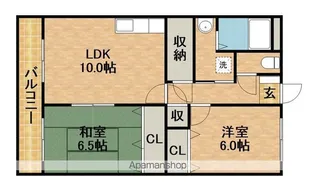 アーバンささがせ【1階】の間取り