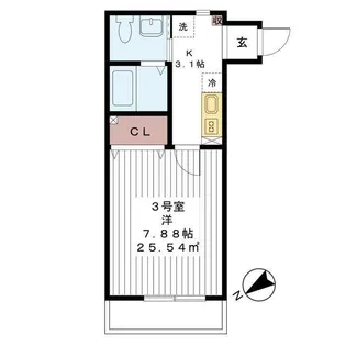 AJ津田沼NorthI【2階】の間取り