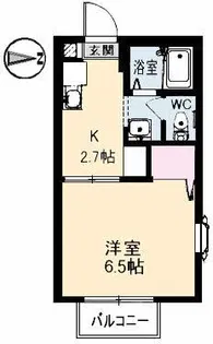 ラ・コート津倉【2階】の間取り