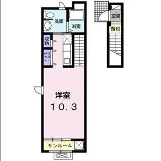ピュアメゾン【2階】の間取り