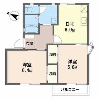 フレグランスゆり【2階】の間取り