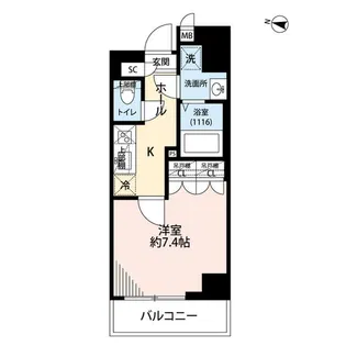 プレール・ドゥーク板橋舟渡【2階】の間取り