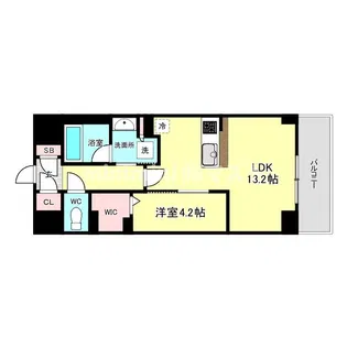 サンエール南堀江【6階】の間取り