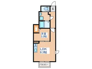 WELLS長町東【1階】の間取り