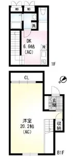 Hisui Apartment ヒスイアパートメントの間取り