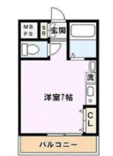 ソレアードMY【1階】の間取り