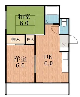 シティ昭和町【3階】の間取り