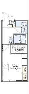 レオパレスHigasiyama【2階】の間取り
