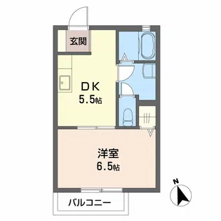プレジオ中央【2階】の間取り