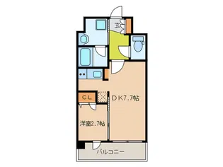 ル・シェ-ル香椎【3階】の間取り