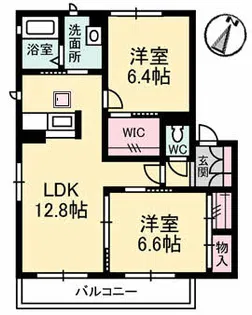 シャーメゾン プランドール【1階】の間取り