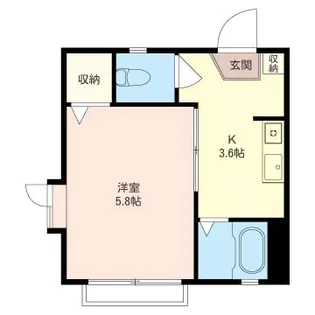 パインヒルズ松庵A【1階】の間取り