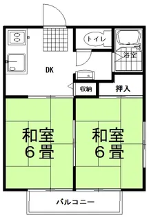 ハイツオーヒラ【2階】の間取り