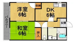 JMIハイツ【2階】の間取り