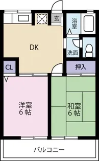 シティハイム東吉野【1階】の間取り