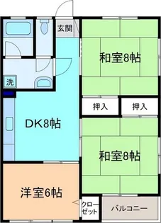 角本ハイム【3階】の間取り