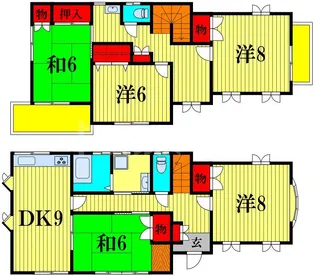 千葉県松戸市大橋【一戸建】の間取り