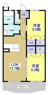 エストメンツ愛野駅【1階】の間取り