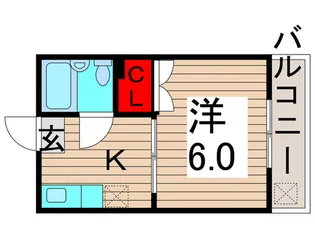 第1セントラルハイツ【1階】の間取り