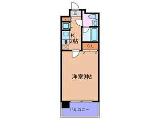 レジュールアッシュ福島【7階】の間取り