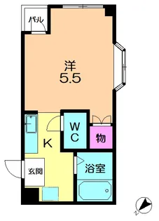 ルミエール1号館【1階】の間取り