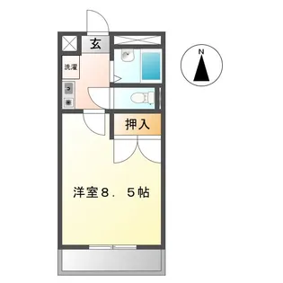 サンライズ【2階】の間取り