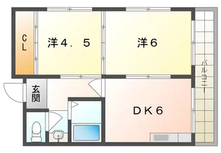第3シャルマン四條畷【3階】の間取り