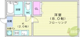 アーバンハイツセレーノ【1階】の間取り