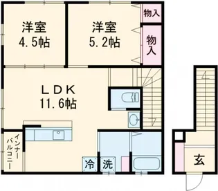 サニーヒルFUKUDA【2階】の間取り