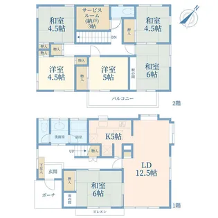神奈川県川崎市宮前区土橋7【一戸建】の間取り