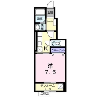 ティアモ【1階】の間取り
