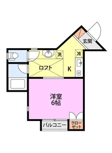 1Kの間取り画像