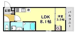 大阪府門真市石原町【アパート】の間取り