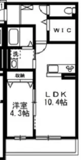 岡山県岡山市北区万成西町【アパート】の間取り