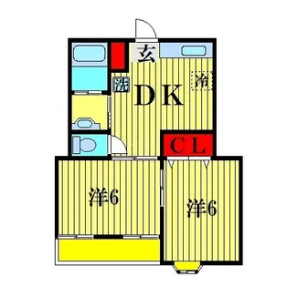 鈴木コーポ【1階】の間取り