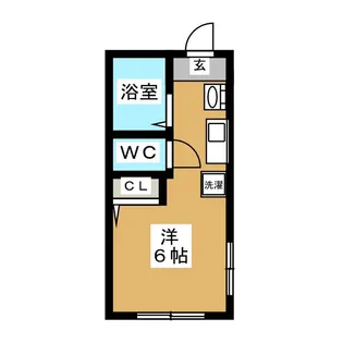 リバレッジfortune【1階】の間取り