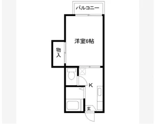 サンハイツ【1階】の間取り
