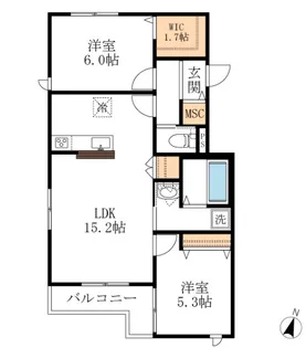 MAISON NOBEL Bessho【2階】の間取り