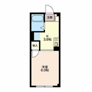 長篠ハイツB【1階】の間取り