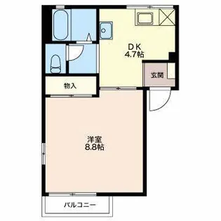 リバティハイツI【1階】の間取り