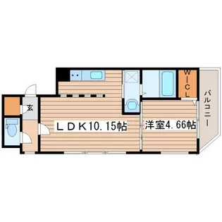 1LDKの間取り画像