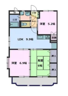 レピエスヌーヴ【1階】の間取り