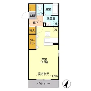 ベルテサクラ【1階】の間取り