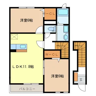 ノイ・グランツ【2階】の間取り